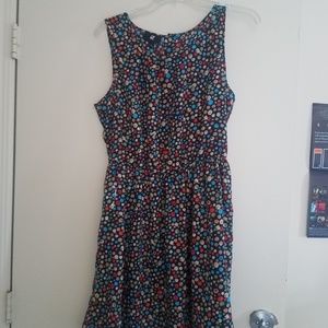 Black patterned dress